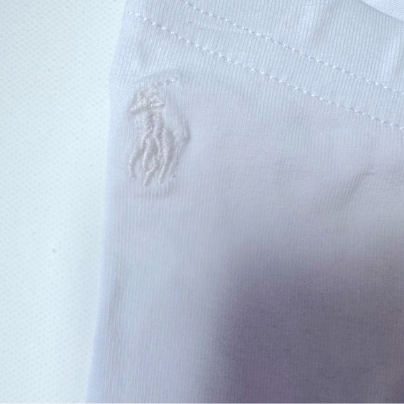 Polo Ralph Lauren Girl’s White Leggings with Detailed Hem Size 5 - Picture 3 of 8